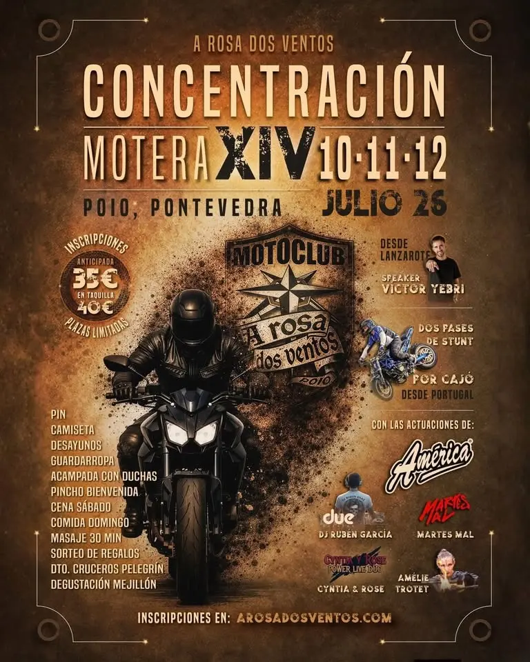 XIV Concentración Motera A Rosa Dos Ventos