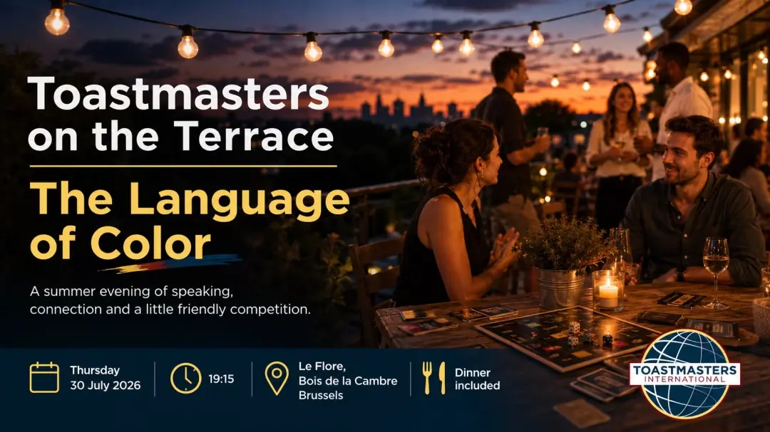 Toastmasters on the Terrace: The Language of Color