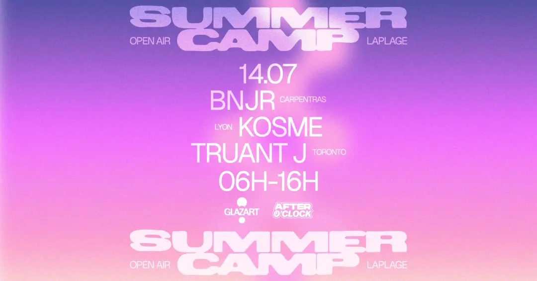 After O'clock X La Plage Open Air: Kosme, Truant J, BNJR