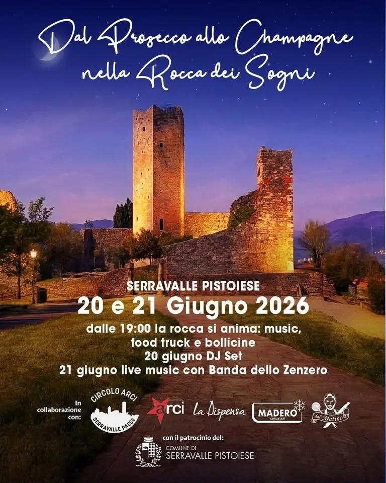 Dal Prosecco allo Champagne nella Rocca dei Sogni