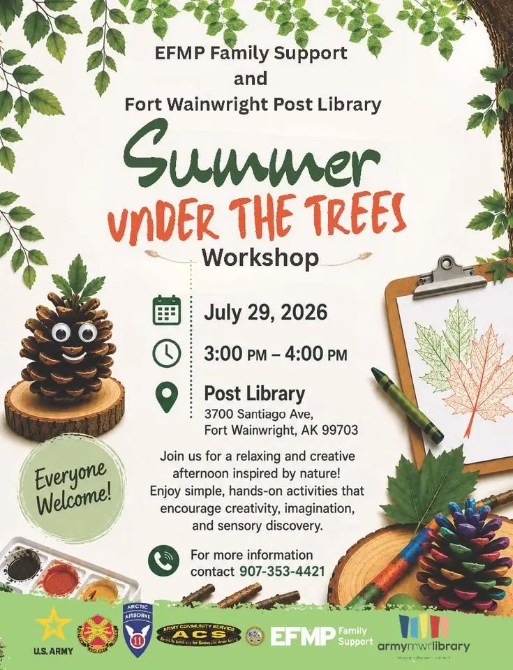 🌲EFMP Family Support & Post Library: Summer Under the Trees🌳