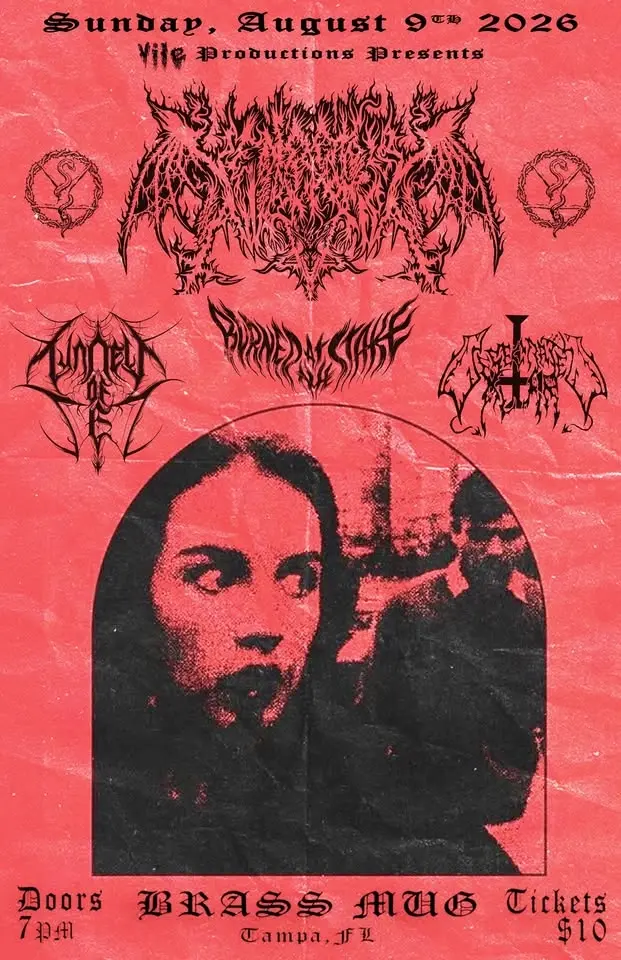 Vile Productions proudly presents: Venomous Invokation - Also featuring Burned at the Stake & more!