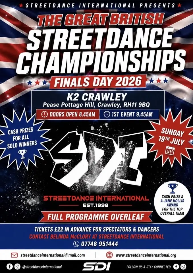 THE GREAT BRITISH STREETDANCE CHAMPIONSHIPS - FINALS DAY