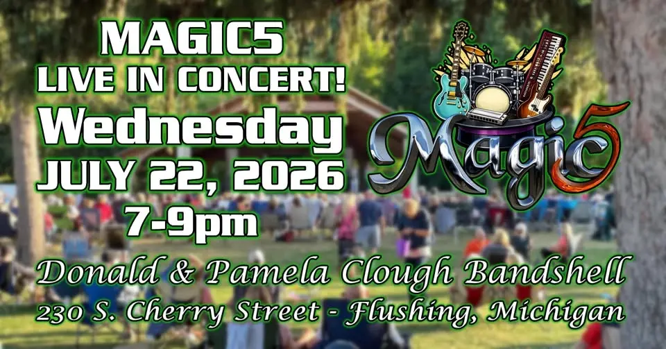 Magic5 LIVE IN CONCERT! Flushing Area Concerts in the Park SERIES 2026!