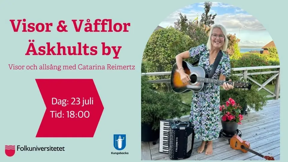 Visor & Våfflor i Äskhults by - visor och allsång med Catarina Reimertz