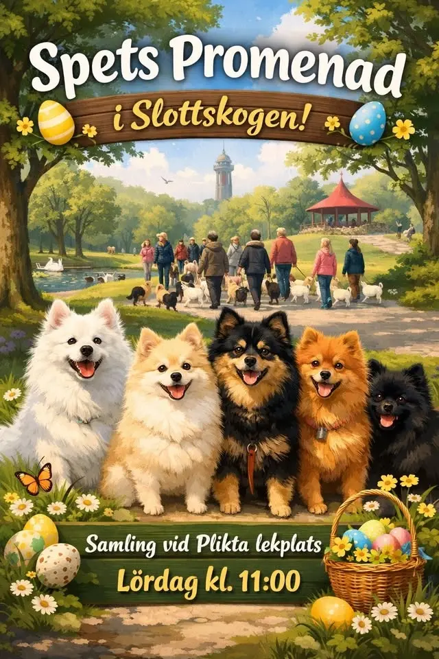 Hundpromenad i Slottskogen 