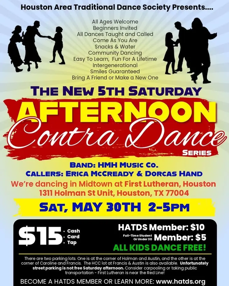 Afternoon Contra Dance Houston | May 30th