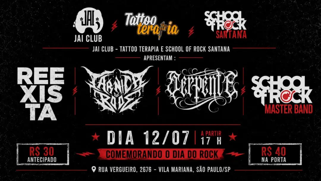 Reexista-Carniça De Bode-School Of Rock-Master Band-Serpente