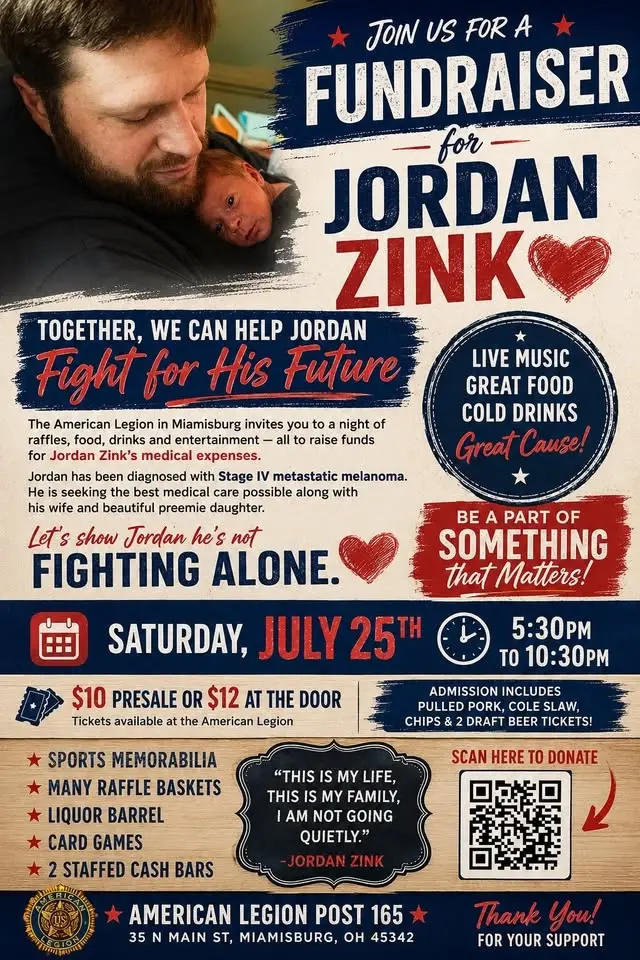 Jordan Zink Fundraising Event July 25th