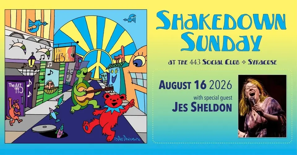 Shakedown Sunday with Special Guest Jes Sheldon at the 443 Social Club