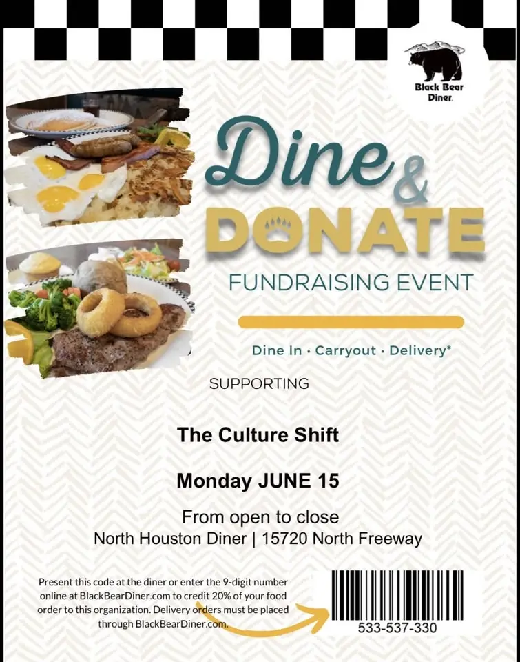 Fundraiser at Black Bear Diner - HOUSTON