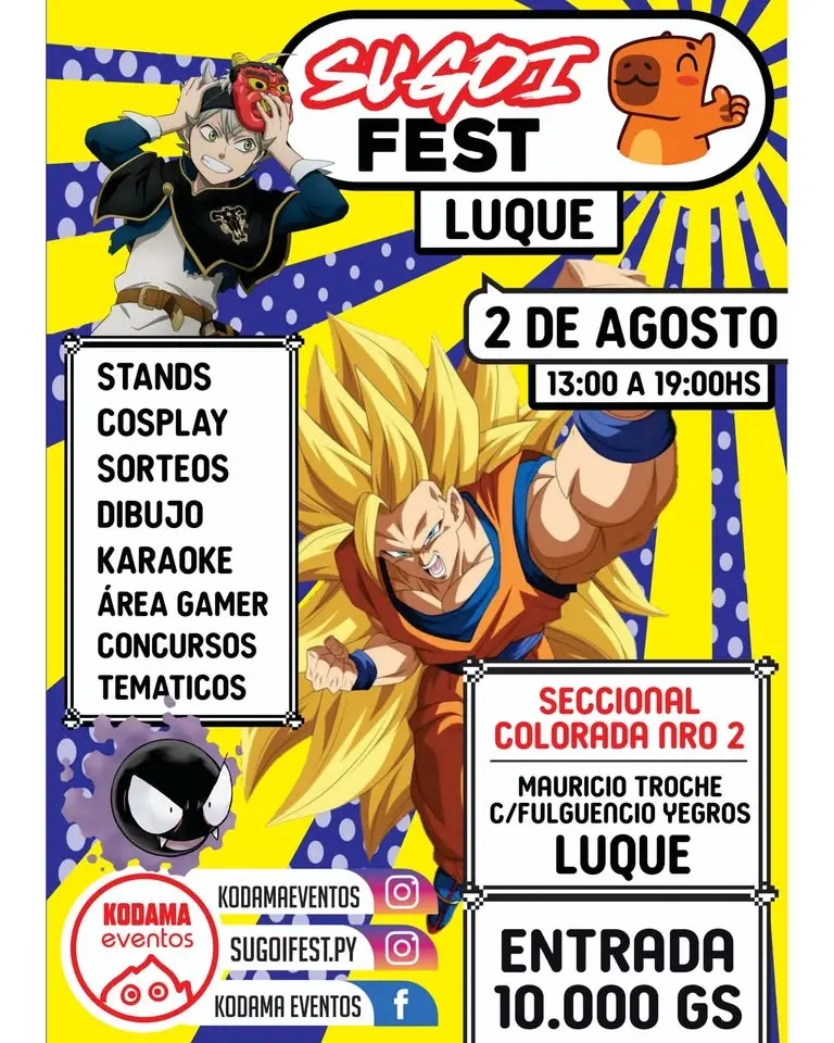SUGOI FEST LUQUE 2026 AGOSTO