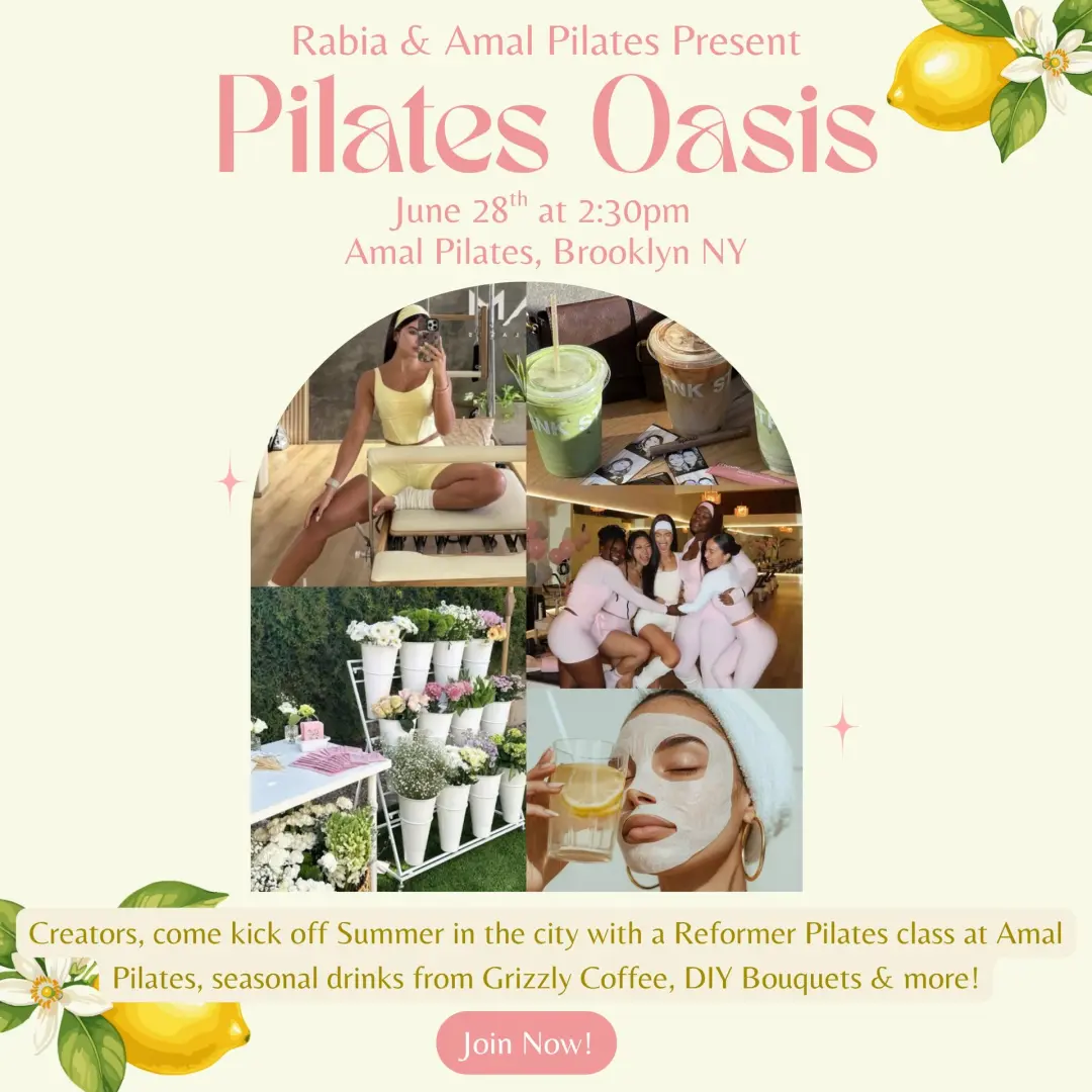Pilates Oasis: NYC Creator Wellness Event 🍋