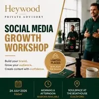 Social Media Workshop - 24th July Guildford