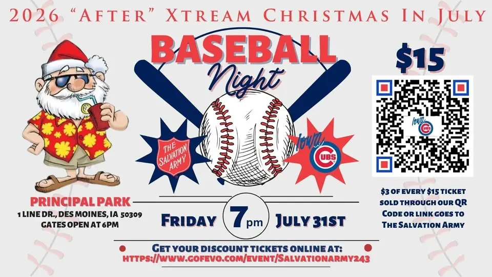 Salvation Army Night at the I-Cubs