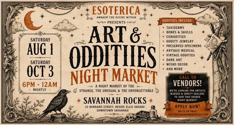 Savannah Rocks Oddities Night Market