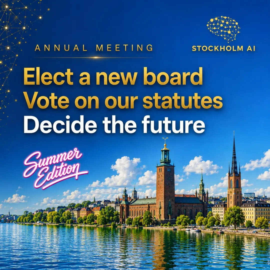 Stockholm AI Annual Meeting 2026 - Summer Edition