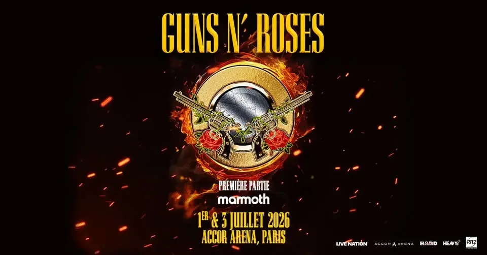 GUNS N' ROSES | Accor Arena, Paris - 1er & 3 juillet 2026