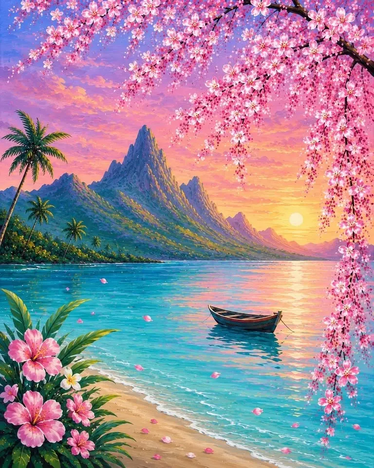 Sip & Paint - Cherry Blossom Paradise - Soffio lounge , Stourbridge  