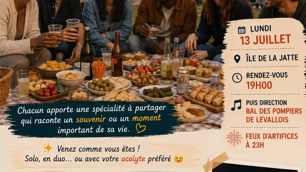 After-Work 30-45 ans : le goût des souvenirs🥂🌞🕺🏾💃🧀