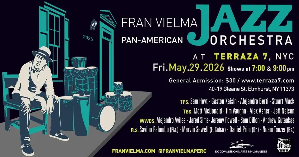 FV's Pan American Jazz Orchestra at Terraza 7, NYC!