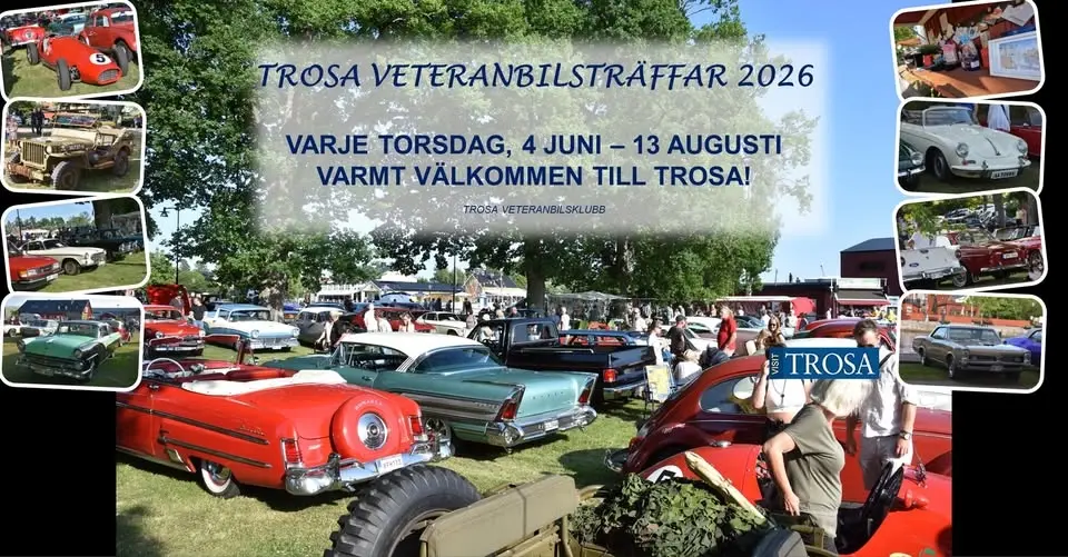 Säsongspremiär - Trosa Veteranbilsträffar 2026!