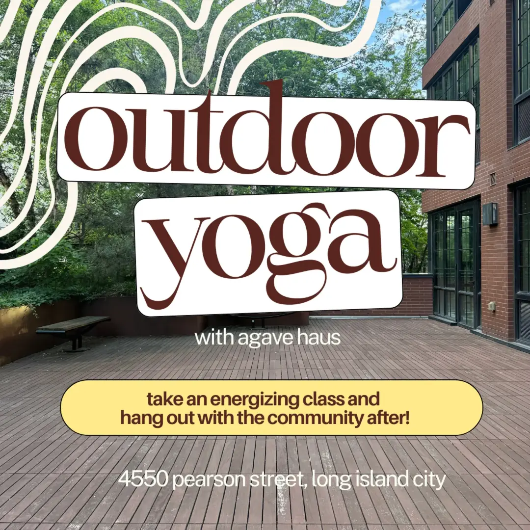 outdoor yoga with agave haus
