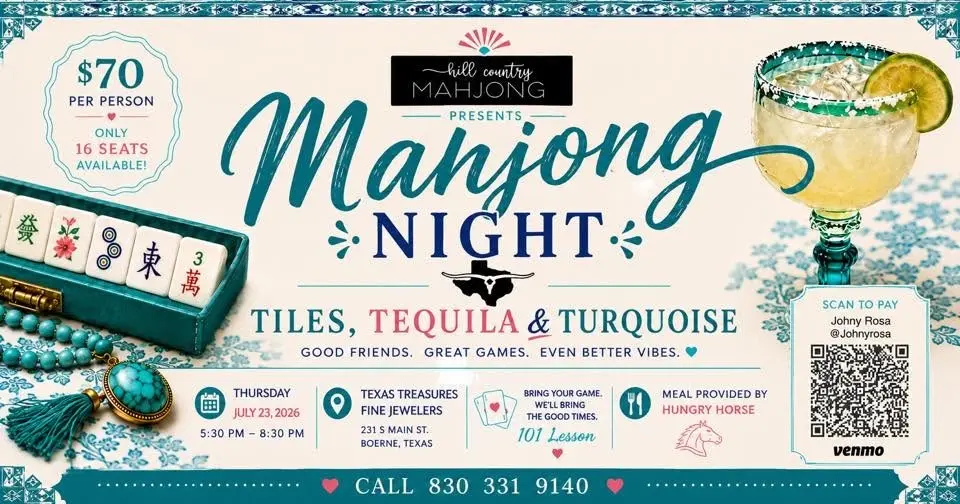 Mahjong Night: Tiles, Tequila & Turquoise