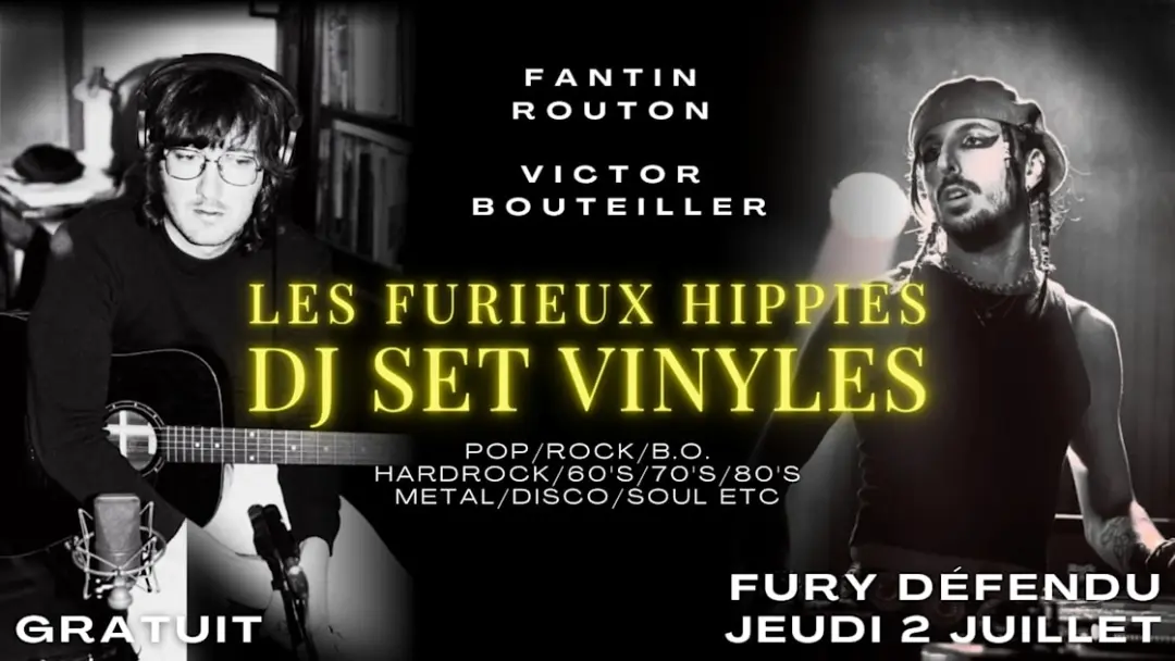 Soirée 100% Vinyles - Les Furieux Hippies