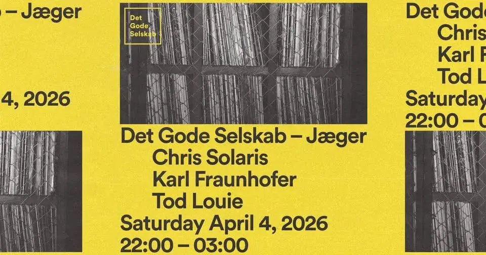 ByPåskefestivalen x Det Gode Selskab: Tod Louie | Chris Solaris | Karl Fraunhofer