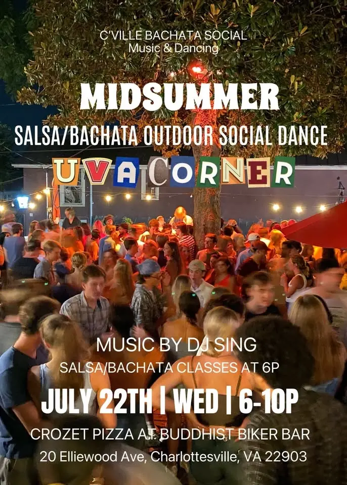 Midsummer Salsa/Bachata Social Dance @ UVA Corner