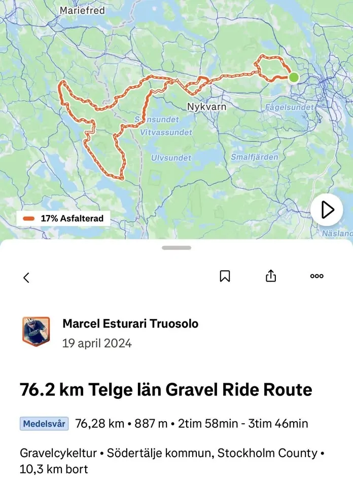 Telge län Grvl ride Ala Marcel