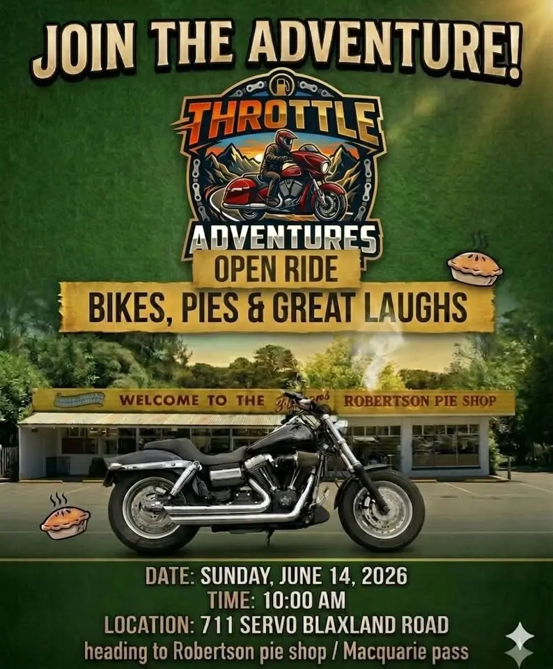Ride to Robertson pie shop/Macquarie pass