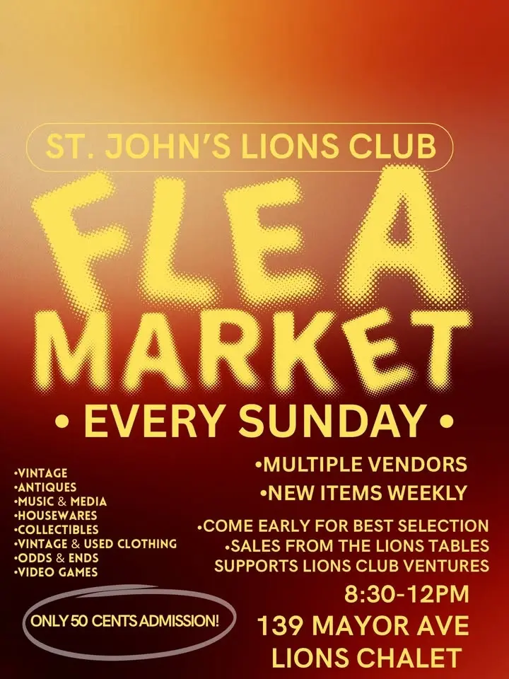 St Johns Lions Club Sunday Weekly Flea Market 