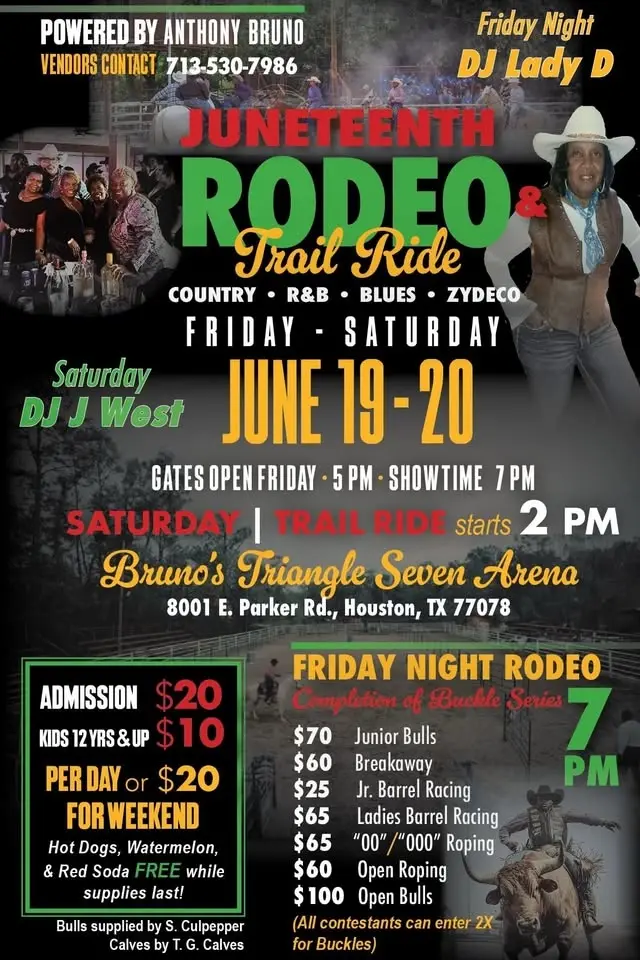 Juneteenth weekend Rodeo and Trail Ride