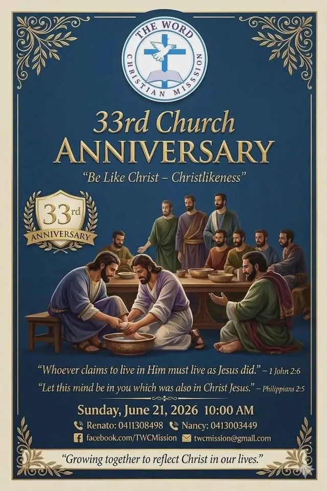 33rd Church Anniversary - Be like Christ