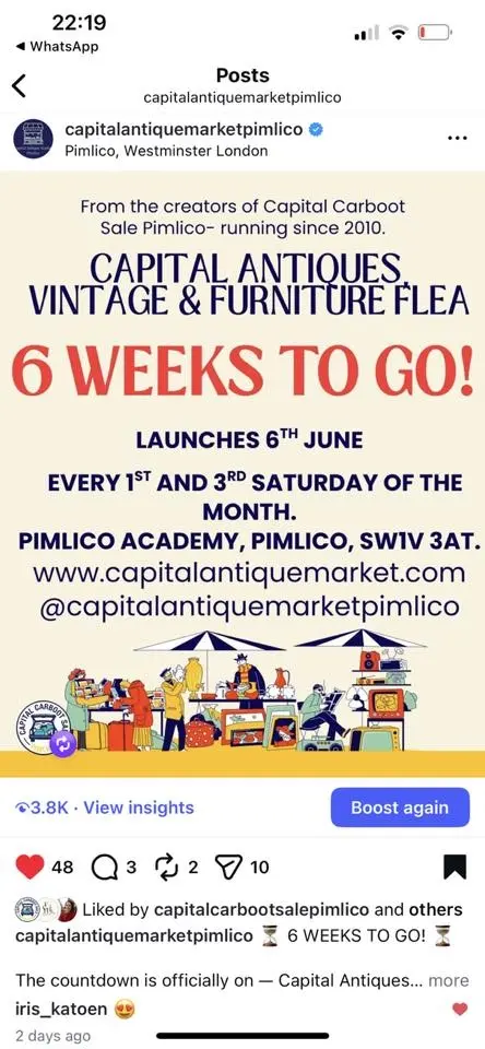 Capital antique, vintage and furniture flea market