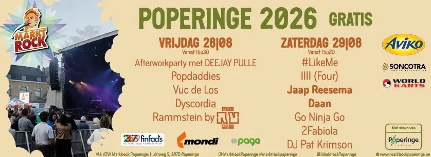 Marktrock Poperinge 2026