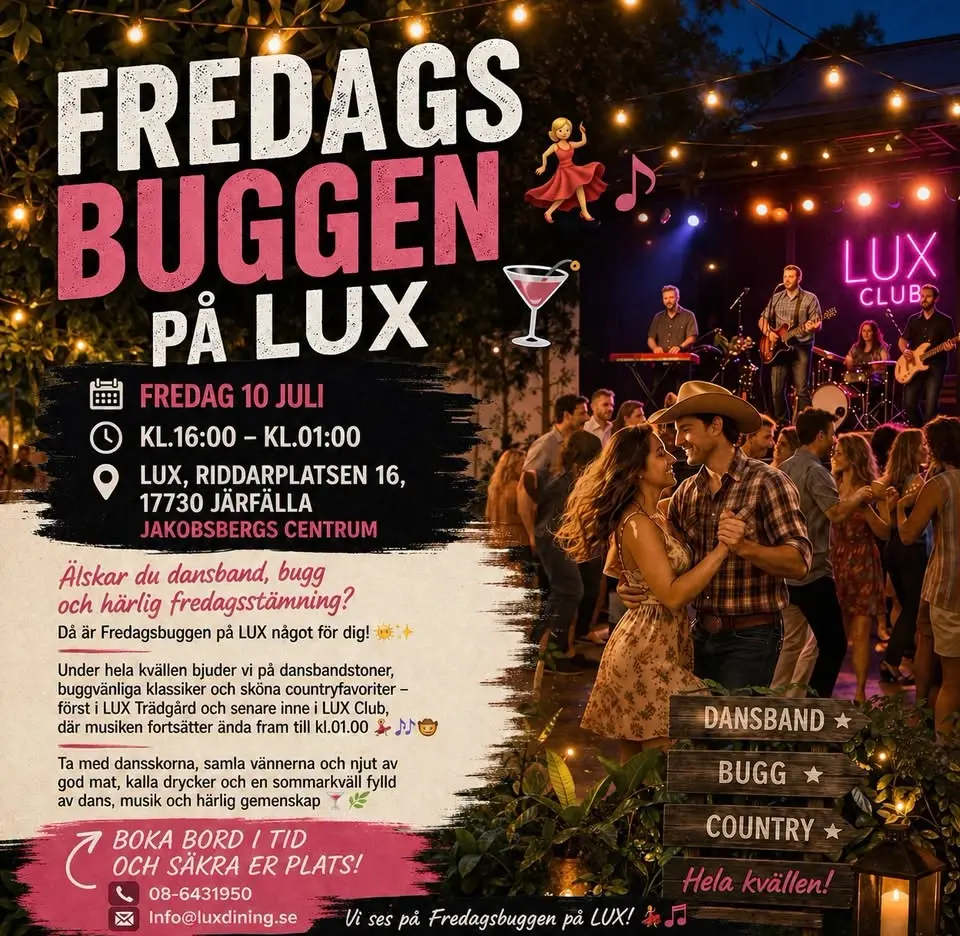 FREDAGSBUGGEN PÅ LUX 💃🎶🍸