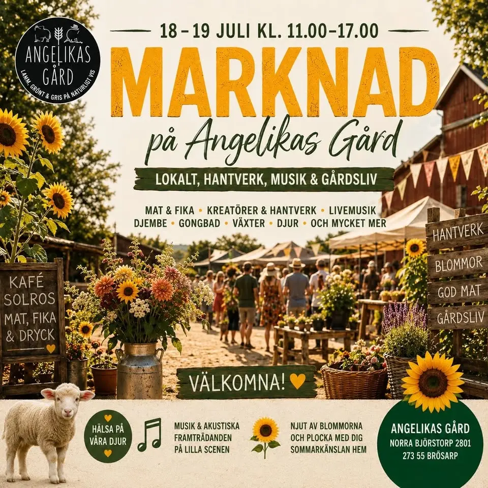 Marknad på Angelikas Gård