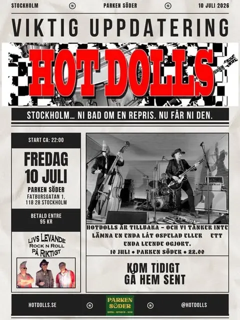 Hot Dolls live at Parken Söder