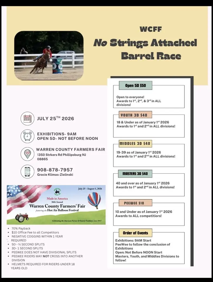 WCFF NO STRINGS ATTACHED Barrel Race 