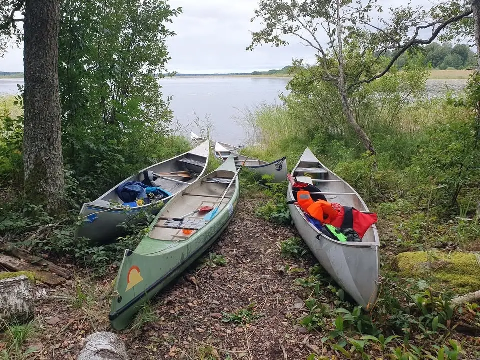 Paddling i Vendelsjön, söndag 30 augusti