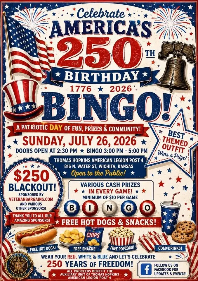 America’s 250th Birthday Bingo Bash