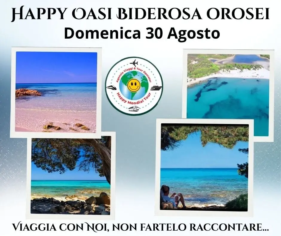 Happy Oasi Biderosa a Orosei Domenica 30 Agosto a € 45,00