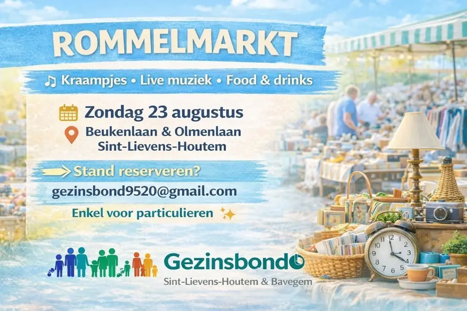 Rommelmarkt Gezinsbond Sint-Lievens-Houtem & Bavegem