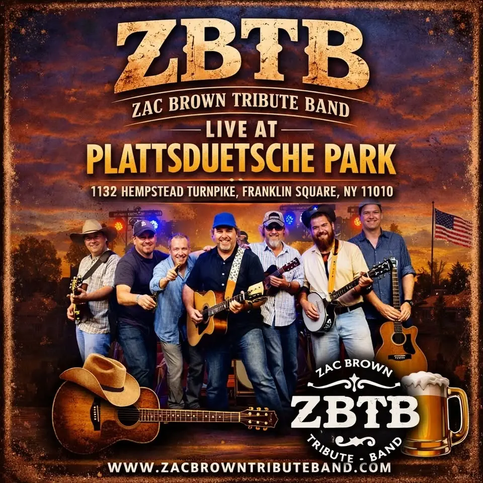 Zac Brown Tribute Band (ZBTB) @ Plattsduetsche Park, Franklin Square NY