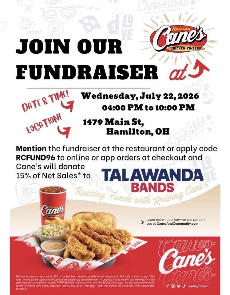 Dine and Donate at Raising Cane’s Hamilton