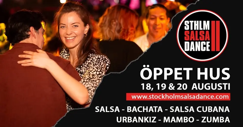 Öppet Hus på Stockholm Salsa Dance 18, 19 & 20 augusti!