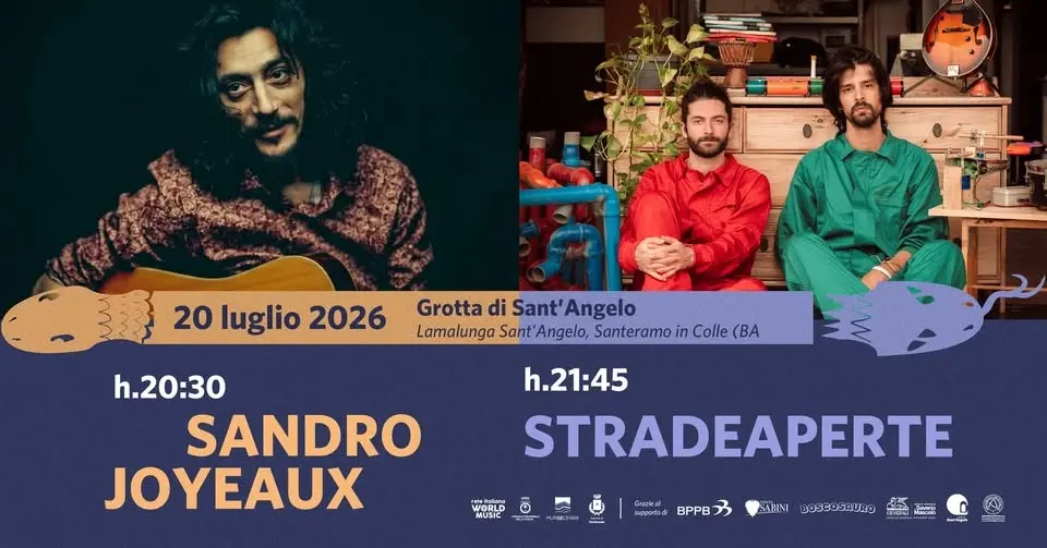 Sandro Joyeaux + Stradeaperte Band @ Grotta di Sant'Angelo, Santeramo